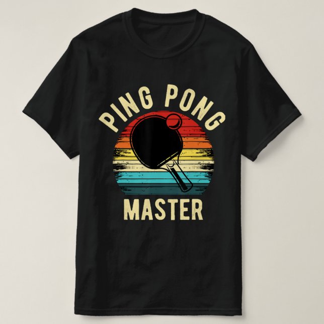 Retro Vintage PingPong  T Shirt (Design framsida)
