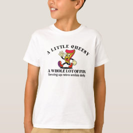 Retro Vintage Pizza Tecknad Film T Shirt