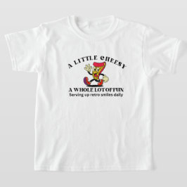 Retro Vintage Pizza Tecknad Film T Shirt