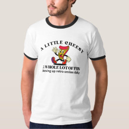 Retro Vintage Pizza Tecknad Film T Shirt
