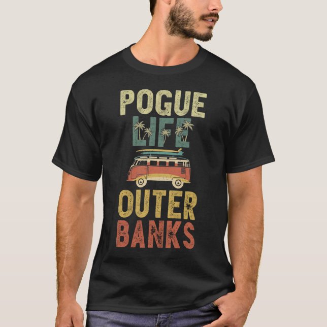 Retro Vintage Pogue Life Outer Banker T-Shirt (Framsida)