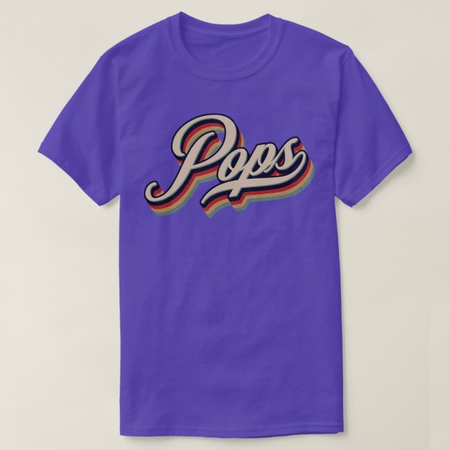 Retro Vintage Pops T Shirt (Design framsida)