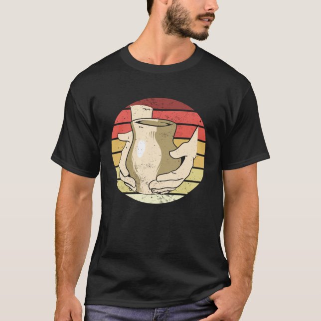 Retro Vintage Pottery Ceramics Teacher Pottery T Shirt (Framsida)