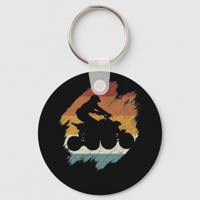 Retro vintage Quad Nyckelring (Framsida)