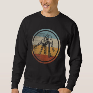 Retro Vintage Realtor Homeowner Lång Ärmad Tröja