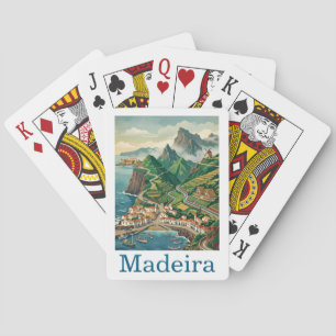 Retro Vintage Resa Madeira Portugal Ö Casinokort