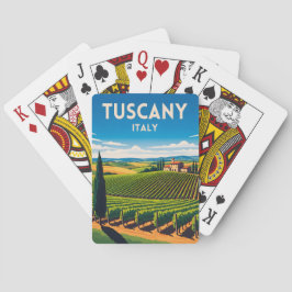 Retro Vintage Resa Toscana Italien Vingård  Casinokort