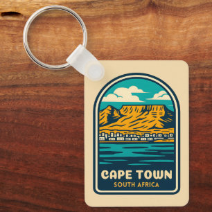Retro Vintage resor Cape Town South Afrika Nyckelring
