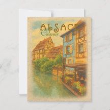 Retro Vintage resor - Colmar Alsace Frankrike