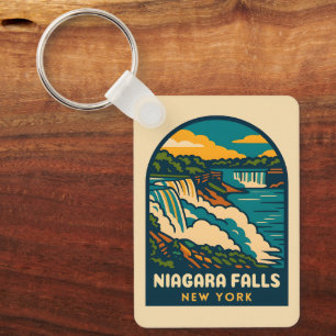 Retro Vintage resor Niagara Falls New York Nyckelring