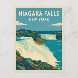 Retro Vintage resor Niagara Falls New York Vykort