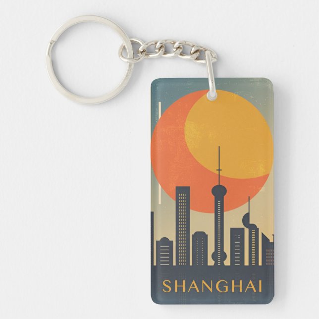 retro vintage resor souvenir Shanghai China (Framsidan)