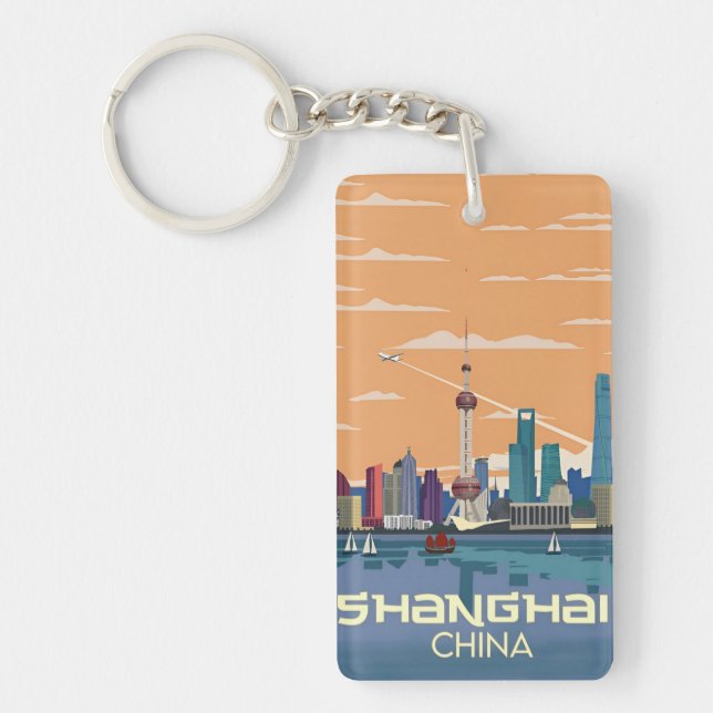 retro vintage resor souvenir Shanghai China (Framsidan)