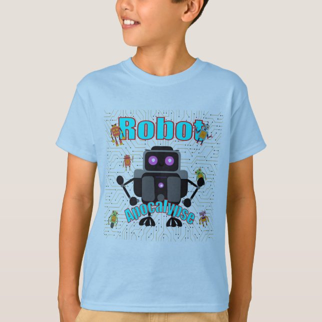 Retro Vintage Robot t-shirt (Framsida)