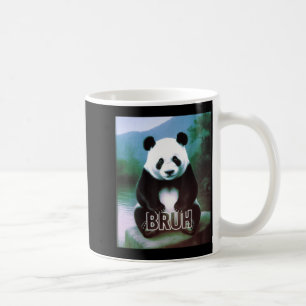 Retro Vintage Rolig Bruh Panda Slang Meme Djur L Kaffemugg