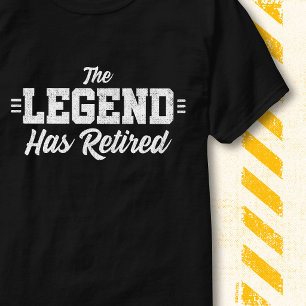 Retro Vintage Roligt Pensionerings Legend Har Gått T Shirt