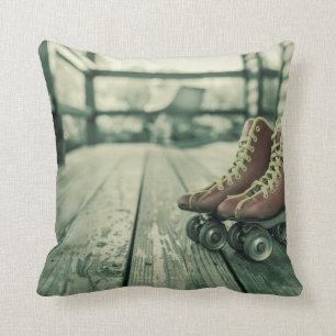 Retro Vintage Roller Skates Kudde