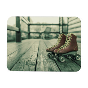Retro Vintage Roller Skates Magnet