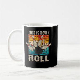 Retro Vintage Så här rullar jag Bowlareare Bo Kaffemugg