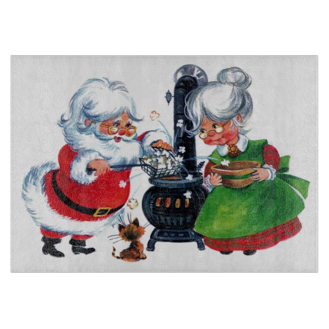Retro vintage Santa Helgdag-köket (Framsidan)