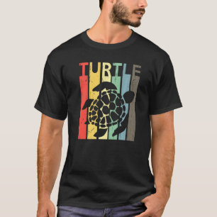 Retro Vintage Sea Turtle Älskare Hoppa över en flo T Shirt