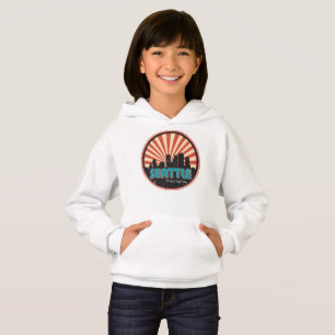 Retro Vintage Seattle Washington State Skyline 80s T Shirt