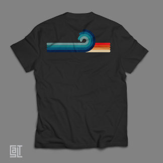 Retro Vintage Sjuttio-Tal Vibe Strand och Våg T Shirt