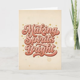 Retro Vintage Skapa Julstämning Julen Helgkort