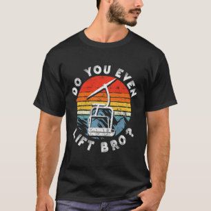 Retro Vintage Skidor Lyfter Du Ens Bro 2 T Shirt