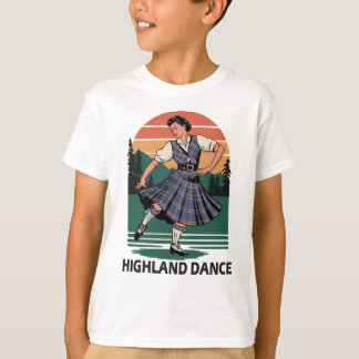Retro Vintage Skotsk Highland Dans Design present T Shirt