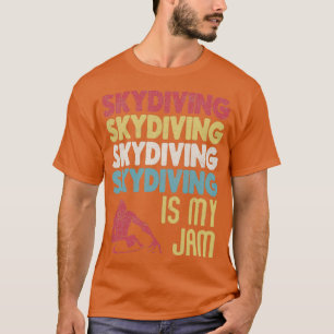 Retro Vintage Skydiving är Sylt Typografi Art E T Shirt