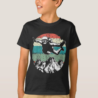 Retro Vintage Skydiving Art T Shirt
