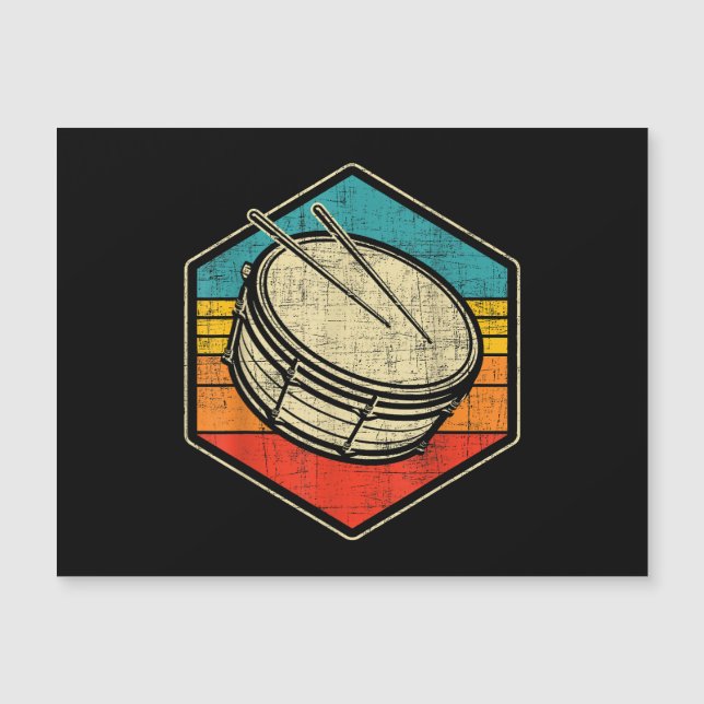 Retro Vintage Snare-trumma - Marching Band Drumlin (Framsida)