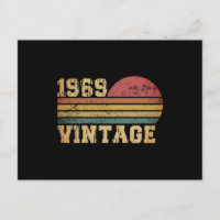 Retro Vintage Solnedgång 1969 Födelsedag