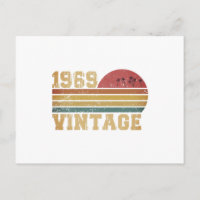 Retro Vintage Solnedgång 1969 Födelsedag