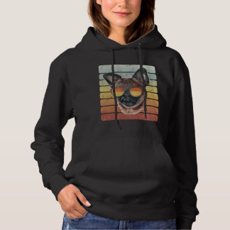 Retro Vintage Solnedgång Bryssel Griffon Mamma Pap T Shirt