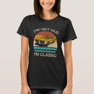 Retro Vintage Solnedgång Im ej gammalt klassiskt b T Shirt