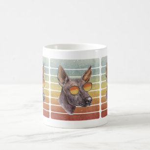 Retro Vintage Solnedgång Mexikansk Nakenhund Mamma Kaffemugg