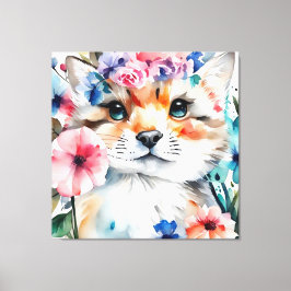 Retro vintage söt design för barn canvastryck