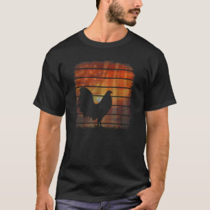 Retro vintage-spel från American flagga gamefowl r T Shirt