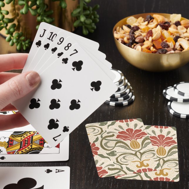 Retro-Vintage Spelkvällskort Casinokort (På plats)