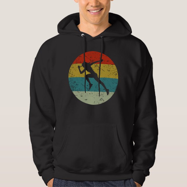 Retro vintage springa hoodie (Framsida)