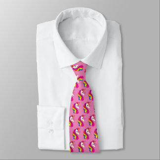 RETRO VINTAGE STIL UNICORN PEGASUS HORSE NECK TIE SLIPS