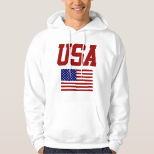 RETRO VINTAGE STIL USA PULLOVER HOODIE