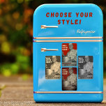 Retro Vintage Stil WWII Healthy Food Cooking Magnet<br><div class="desc">Underbar vintage retro Amerikansk propagandagkokning poster från det andra Världskriget eller WWII (1941-1945). Den främjar hälsosam mat med budskapet: Övermatning förstör vitaminer! Underbar matlagningsmagnet till kökskkylskåpet eller till en matlagningsgåva till älskare kock. Upptäck andra stilar om detta poster på min butik (Wall Art > Vintage Kitchen Cooking Poster).</div>