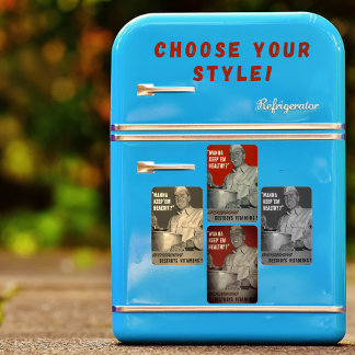 Retro Vintage Stil WWII Healthy Food Cooking Magnet