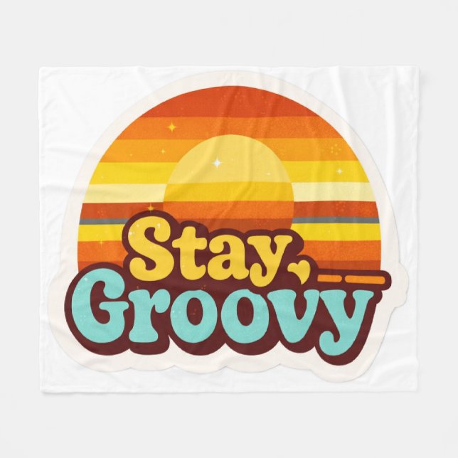 Retro  Vintage Style Graphic Nursery Room Baby  Fleecefilt (Framsidan (Horisontell))