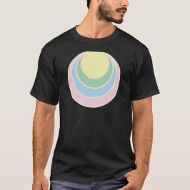 retro vintage sun pastel  t shirt