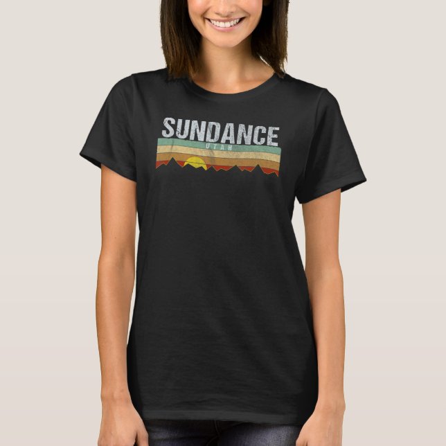 Retro Vintage Sundance T Shirt (Framsida)