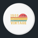 Retro Vintage Sunset 1966 Birthday Magnet<br><div class="desc">Retro Vintage Sunset 1966 Birthday</div>